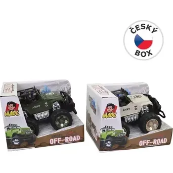 autíčko MaDe 16718 - Auto off - road, vojenský, 2 barvy, 20 x 13 x 13 cm (16718)