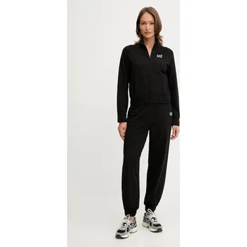 Tepláková souprava EA7 Emporio Armani dámská, černá barva, AF13135.7W000118 99X, vel. XXS