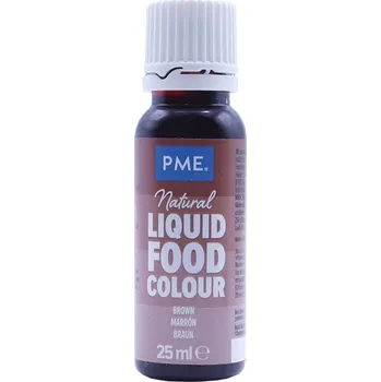 Potravinářské barvivo PME 25 g - přírodní tekuté potravinářské barvivo, hnědé