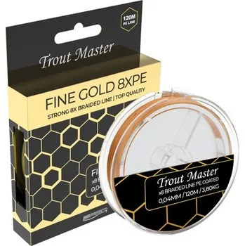 Spro Trout Master pletená šňůra Fine Gold X8PE 0,04mm / 120m / 3,8kg