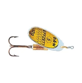 Umělá nástraha Rotační třpytka DAM Effzett Nature žlutý glitter 2