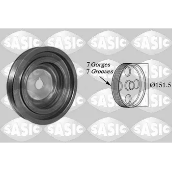 Motor automobilu Řemenice, klikový hřídel SASIC 2154022