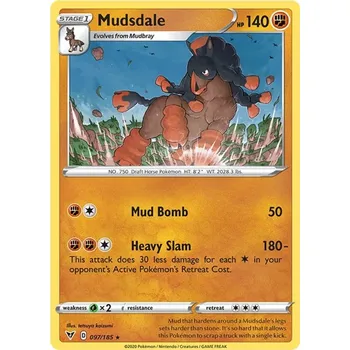 Sběratelská karetní hra Mudsdale 097/185 - Vivid Voltage Typ karty: Reverse Holo