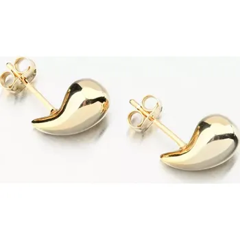 Náušnice Dámské náušnice stříbro 925 zlacené kapky PKL-2237