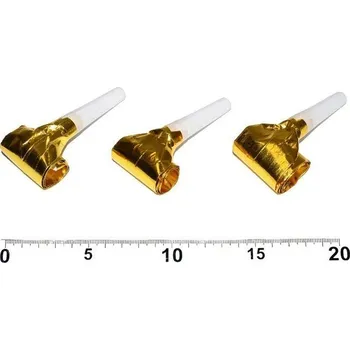Party dekorace R-Kontakt.cz Frkačka zlatá 6ks
