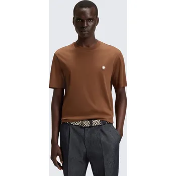 Pánské tričko Pánské tričko BOSS Black C-Taut 01 50520298 hnědé Velikost: XL