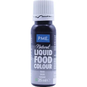 Potravinářské barvivo PME 25 g - přírodní tekuté potravinářské barvivo s kapátkem, černé