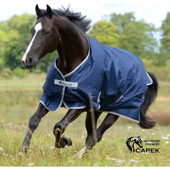 Vybavení pro koně Deka výběhová Bucas -FREEDOM TURNOUT HIGH NECK 150G- - Modrá - 140cm