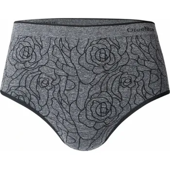 Kalhotky Bezešvé vysoké kalhotky Greenice-3945 L/XL tmavě šedá