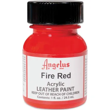 Speciální výtvarná barva Angelus barva na kůži a koženku 30 ml - Fire Red 185