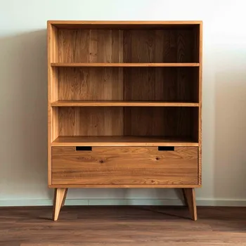 Komoda Dubové regály z masivu v přírodním odstínu