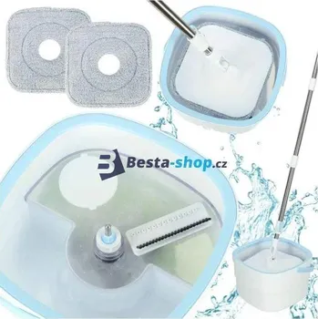 mop Rotační mop s vědrem YY Mop C1 – 360° hlavice, 1 náhrada