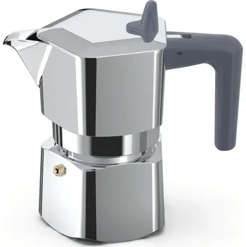 Moka konvice PEZZETTI PENTAEXPRESS 1 šálek - hliníková moka konvička, stříbrná