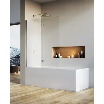 Vanová zástěna Ronal (Sanswiss) Ronal, SOLINO dvoudílná skládací vanová zástěna SOLB2 Šířka: 90 cm + doprava zdarma + při platbě převodem sleva