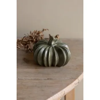 Podzimní dekorace dýně Hovsjö Green 14 cm