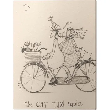 Obraz Obraz na plátně Sam Toft - The Cat Taxi Service