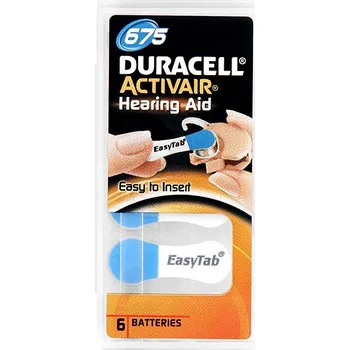 Článková baterie DURACELL Baterie do naslouchátka ZA675