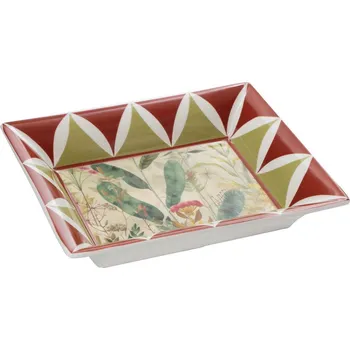 ROSE&TULIPANI MIRABILIA 16 x 19,5 cm - kameninová podložka pod hrnec s motivem Stromu života, červená