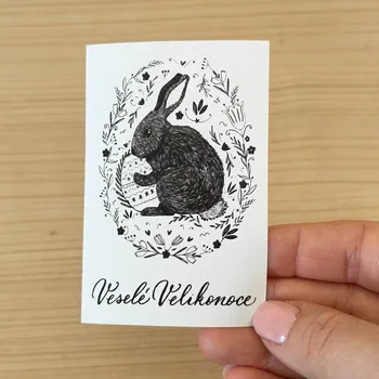 samolepka Be Nice Samolepka Velikonoční zajíček