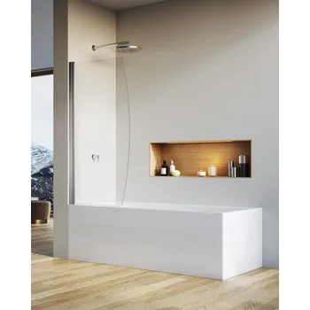 Ronal (Sanswiss) Ronal, SOLINO jednokřídlá vanová zástěna SOLB1 Šířka: 85 cm + při platbě převodem sleva