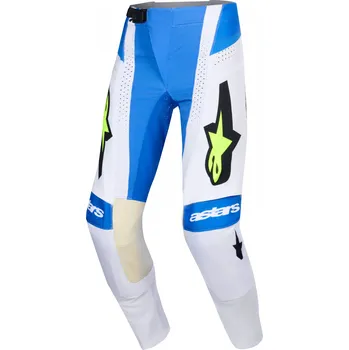 Moto kalhoty kalhoty TECHSTAR KNIF, ALPINESTARS (modrá/černá/žlutá fluo) 2026 Velikost/Provedení: 36