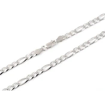 Řetízek Pánský stříbrný řetízek figaro 65888F 55 cm