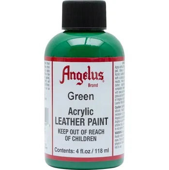 Výtvarná barva Barva na kůži a koženku Angelus Acrylic Paint 118 ml. - Green 050