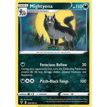 Sběratelská karetní hra Mightyena 104/185 - Vivid Voltage Typ karty: Non-Holo