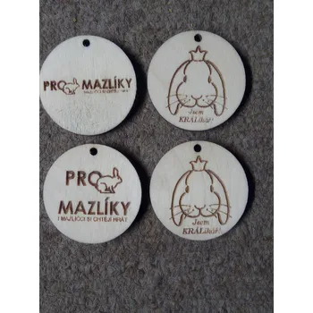 DCH Dřevěné žetony na míru