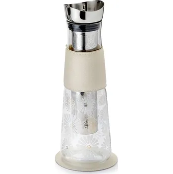 EIGENART EVE AMAMI 1,25 l - karafa z borosilikátového skla s výklopným víčkem a motivem třešňových květů