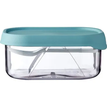 Svačinový box MEPAL TAKE A BREAK 250 ml - dóza na ovoce s vidličkou, bez BPA, zelená