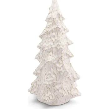 RITUALI DOMESTICI NEVIA 30 cm - dekorační stromeček z kovu na dřevěném podstavci, zlatý