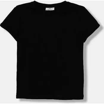 Dívčí oblečení Dětské bavlněné tričko Coccodrillo bílá barva, BASIC GIRL XCX143201BAG 99X, vel. 116