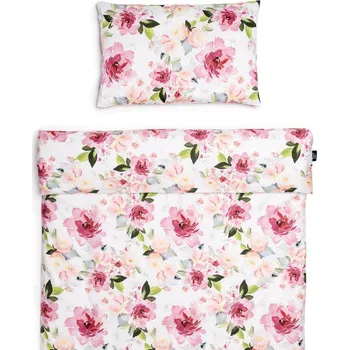 Povlečení T-TOMI Povlečení do postýlky 100x135 cm Watercolor flowers