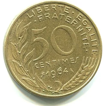 FRANCIE. 50 centimes 1964.
