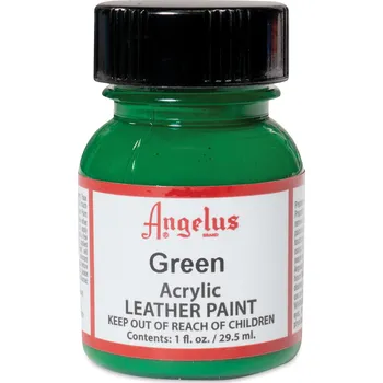 Speciální výtvarná barva Angelus barva na kůži a koženku 30 ml - Green 050
