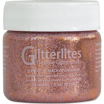 Výtvarná barva Barva Angelus Glitterlites na kůži a koženku 30 ml - PENNY COPPER