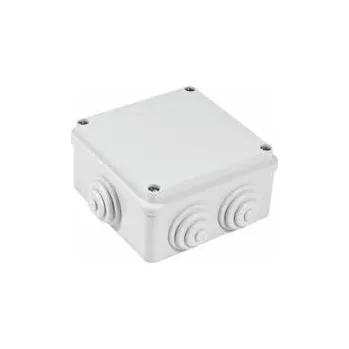 Elektroinstalační krabice Krabice 80x80x40mm 6x průchodky pr. 23mm IP44 nástěnná