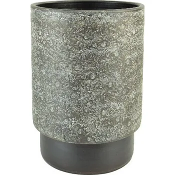 Květináč Obal na květináč keramický FAJARDA, pr.28x26cm, hnědá|OLD BROWN|Ego Dekor