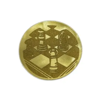 Emblém Šachy Ø25 mm, Barva Zlato
