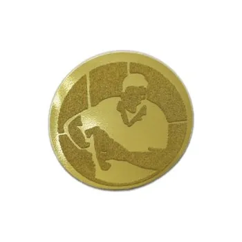 Emblém Rugby Ø25 mm, Barva Zlato