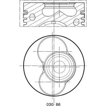 Píst motoru Píst MAHLE 030 86 02