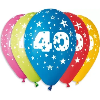 Balónek Latexový balonek číslo 40 - 30 cm