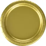 Papírové talíře zlaté 23 cm - 16 ks