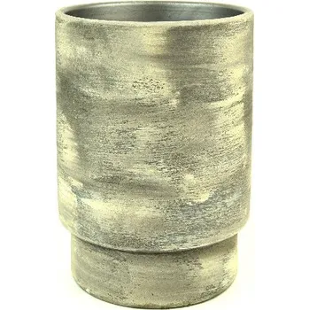 Obal na květináč keramický AROUCA, pr.24x22cm, hnědá|SAND DARK BROWN|Ego Dekor