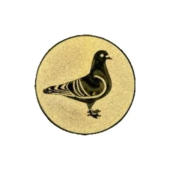 Samolepkový emblém holub Ø25 mm, Barva Zlato