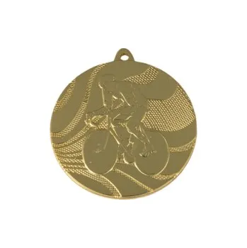 Cyklistická medaile MS50018 - 50 mm, Zlato
