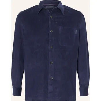 Pánská košile Tommy Hilfiger Pánská Manšestrová Svrchní Košile, tmavě...