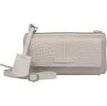 Dámská kožená crossbody kabelka s peněženkou Burkely Ziza - krémová