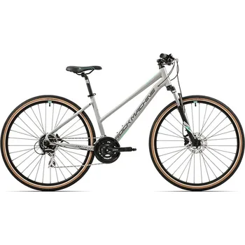 Sport Rock Machine CrossRide 300 lady 2023 - gloss grey/grey/mint Velikost: M trekové/krosové kolo